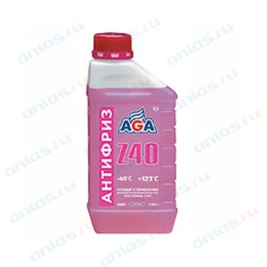 Антифриз AGA красный -40/+123 готовый 1 л AGA001Z